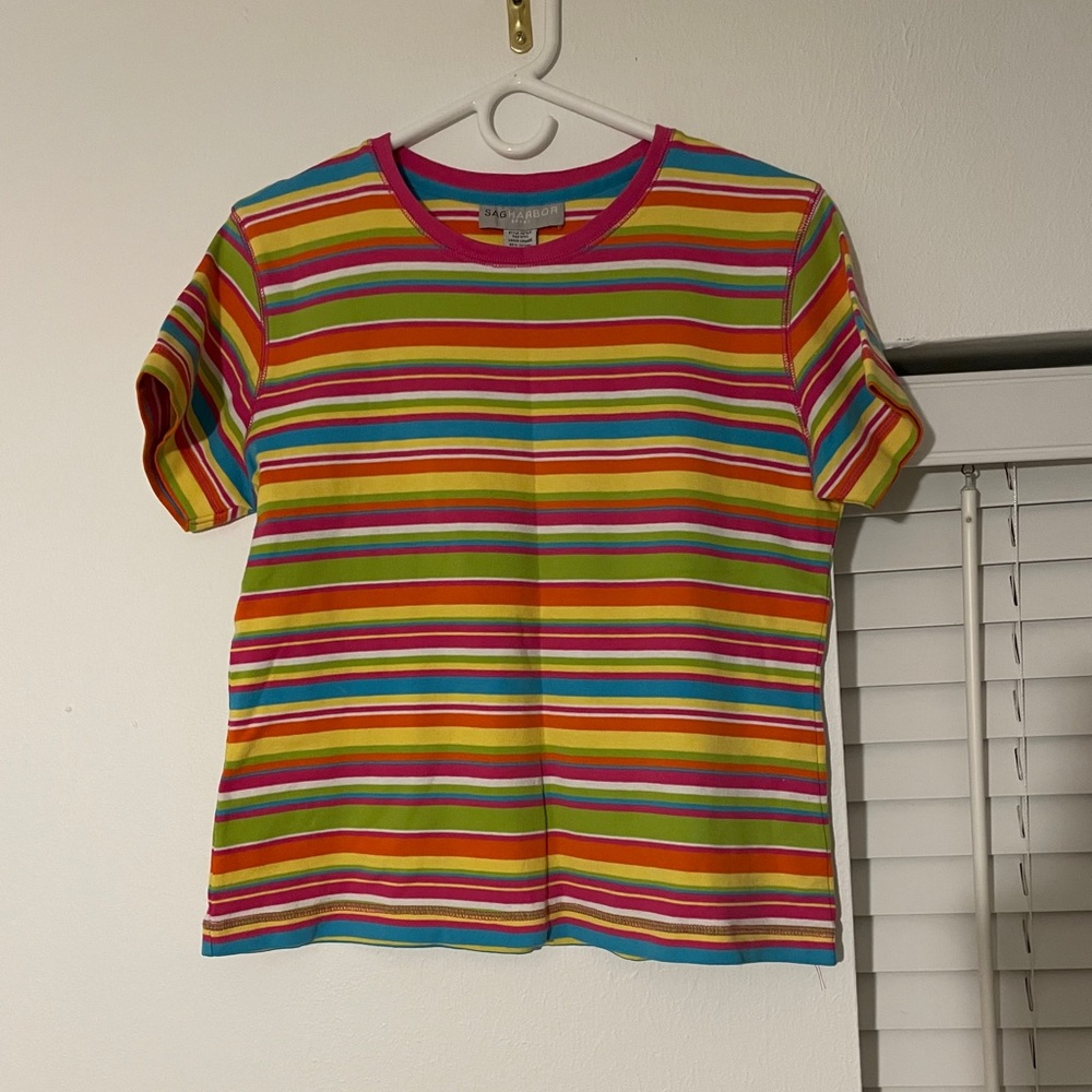 Sagharbor Sport Striped Top